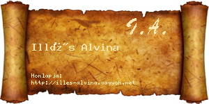Illés Alvina névjegykártya